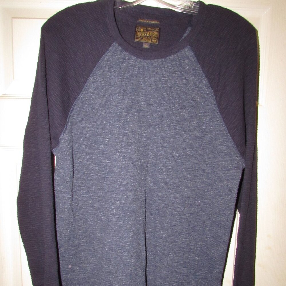 Lucky Brand Strong Boy Thermal Size Large Navy blue